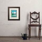 Mount Shasta, California - Art Print, 8x10 / Deluxe / Brown