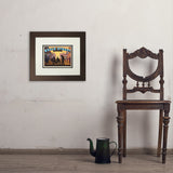 Memphis, TN: Beale Street Sunset - Art Print, 8x10 / Deluxe / Brown