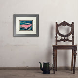 Memphis, TN: Pink Caddy (Horizontal) - Art Print, 8x10 / Deluxe / Gray
