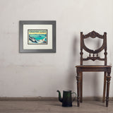 Crater Lake National Park: Winter Fox (Horizontal) - Art Print, 8x10 / Deluxe / Gray