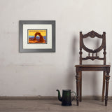 Arches National Park: Delicate Arch Sunset (Horizontal) - Art Print, 8x10 / Deluxe / Gray