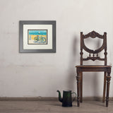 Beach Cruiser Bike - Art Print, 8x10 / Deluxe / Gray
