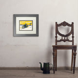 Salt Flat Motorcycle Racer - Art Print, 8x10 / Deluxe / Gray