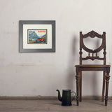 Glacier National Park: Going To The Sun Road (Horizontal) - Art Print, 8x10 / Deluxe / Gray