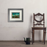 Nashville Skyline: Pedestrian Bridge, Horizontal - Art Print, 8x10 / Deluxe / Gray