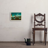 Nashville Skyline: Pedestrian Bridge, Horizontal - Art Print, 11x14