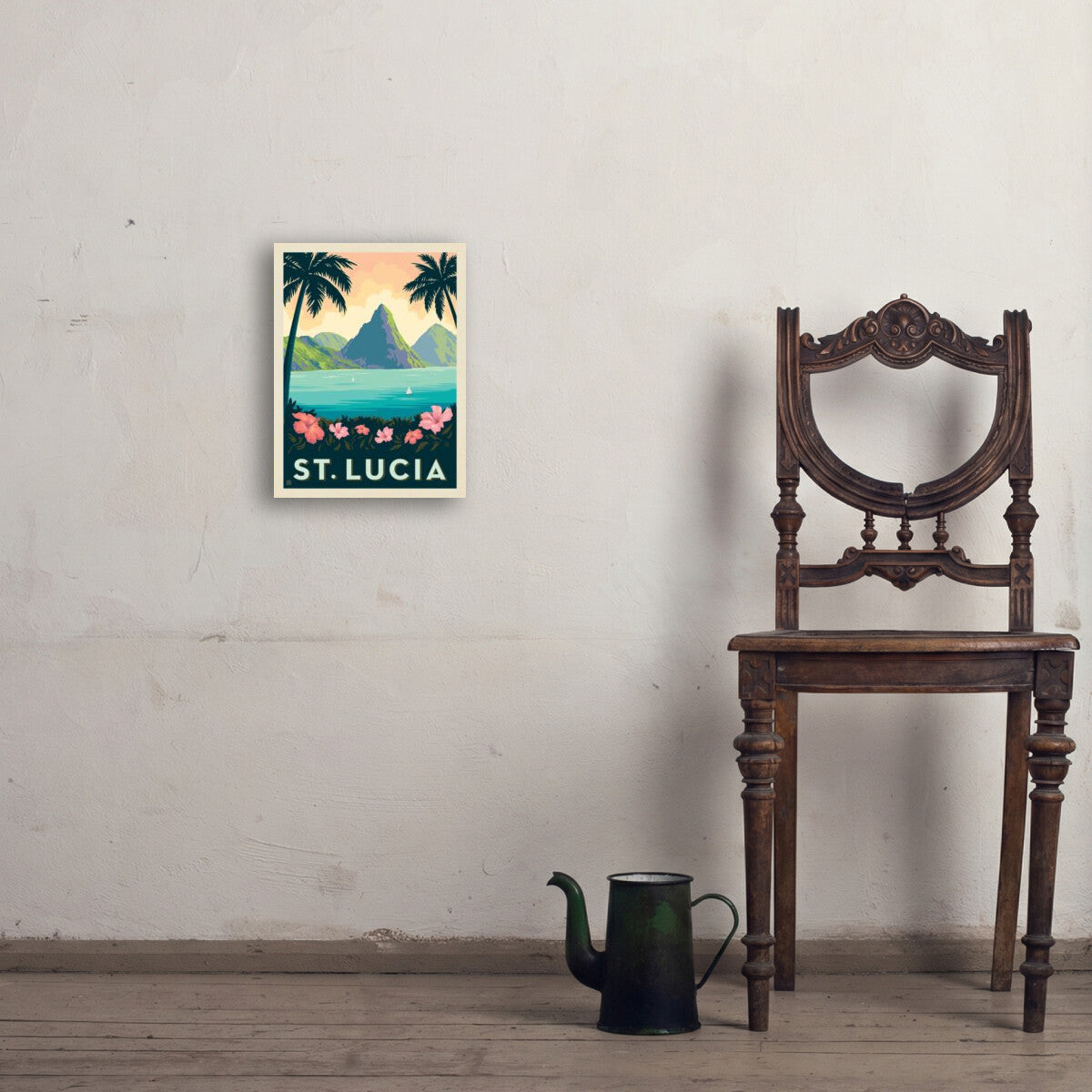 Saint Lucia — Vintage Travel Poster | Art Print – Anderson Design