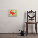 Map of the USA Print - Art Print, 11x14