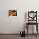 2024 Total Solar Eclipse Map - Art Print, 11x14