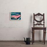 Memphis, TN: Pink Caddy (Horizontal) - Art Print, 11x14