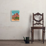 Pecos National Historical Park, NM - Art Print, 11x14