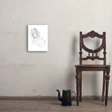 Fashion Sketch: Elegance - Art Print, 11x14