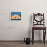 San Antonio, TX: The Alamo (Horizontal) - Art Print, 11x14