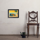 Woody On The Beach - Art Print, 11x14 / Simple / Black