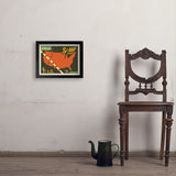 Annular Solar Eclipse 2023 Map - Art Print, 11x14 / Simple / Black