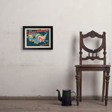 2024 Cicada Invasion Map - Art Print, 11x14 / Simple / Black