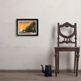 Yellowstone National Park: Old Faithful Inn - Art Print, 11x14 / Simple / Black