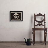 Pirate Flag - Art Print, 11x14 / Simple / Black