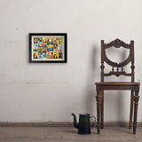 Dog Lover's Collage (Horizontal) - Art Print, 11x14 / Simple / Black
