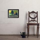 Great Smoky Mountain Railroad: Diesel Train - Art Print, 11x14 / Simple / Black