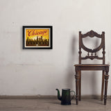 Chicago: Horizontal Skyline - Art Print, 11x14 / Simple / Black