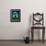20,000 Leagues Under the Sea: Jules Verne - Art Print, 11x14 / Simple / Black
