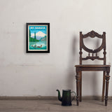 Mount Shasta, California - Art Print, 11x14 / Simple / Black
