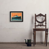 Long Beach, CA: Queen Mary - Art Print, 11x14 / Simple / Black