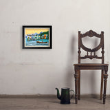 Flathead Lake, Montana (Horizontal) - Art Print, 11x14 / Simple / Black