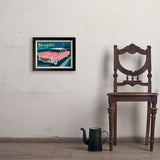 Memphis, TN: Pink Caddy (Horizontal) - Art Print, 11x14 / Simple / Black