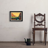 Zion National Park: 100th Anniversary (Horizontal) - Art Print, 11x14 / Simple / Black