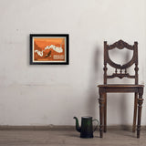 Map of Grand Canyon National Park - Art Print, 11x14 / Simple / Black