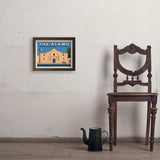 San Antonio, TX: The Alamo (Horizontal) - Art Print, 11x14 / Simple / Brown