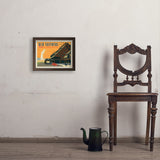 Yellowstone National Park: Old Faithful Inn - Art Print, 11x14 / Simple / Brown
