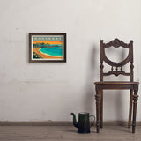 Monterey, California: Lovers Point Park - Art Print, 11x14 / Simple / Brown