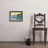 Flathead Lake, Montana (Horizontal) - Art Print, 11x14 / Simple / Brown