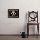 Pirate Flag - Art Print, 11x14 / Simple / Brown