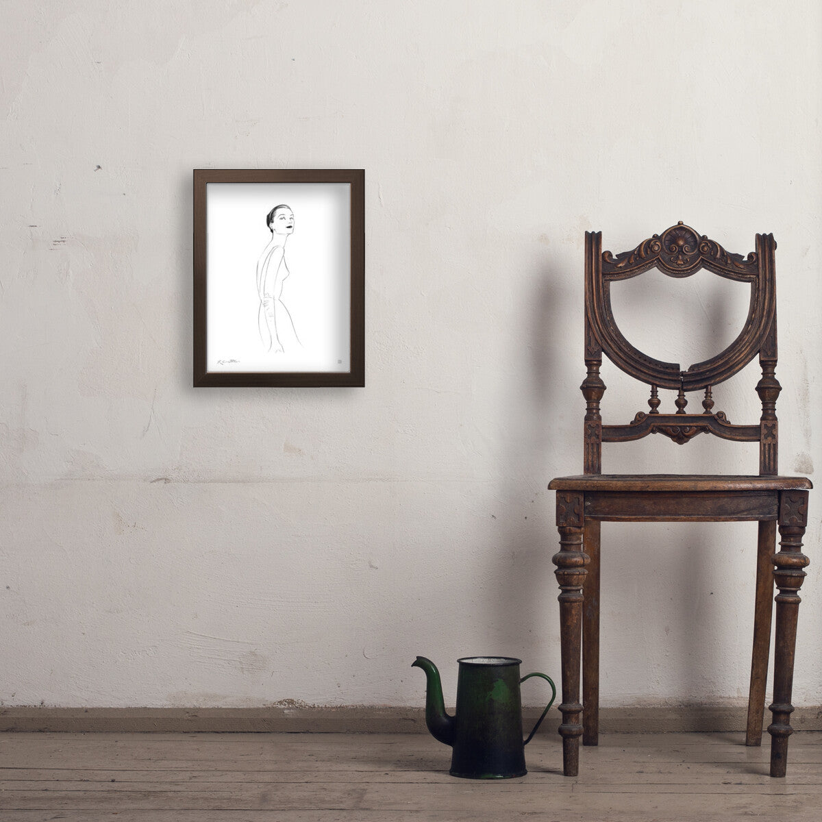 Fashion Sketch: Simplicity — Fine Art Print – Anderson Design Group
