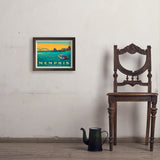 Memphis, TN: River View (Horizontal) - Art Print, 11x14 / Simple / Brown
