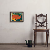 2024 Total Solar Eclipse Map - Art Print, 11x14 / Simple / Brown