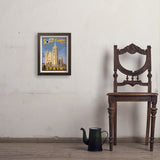 ...2026 Total Solar Eclipse: León, Spain - Art Print, 11x14 / Simple / Brown
