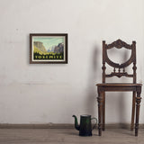 Yosemite National Park: Yosemite Valley (Horizontal) - Art Print, 11x14 / Simple / Brown