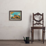 France: Paris, Notre Dame, Horizontal - Art Print, 11x14 / Simple / Brown