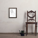 Fashion Sketch: Elegance - Art Print, 11x14 / Simple / Brown