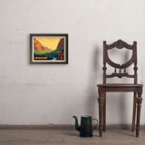 Zion National Park: 100th Anniversary (Horizontal) - Art Print, 11x14 / Simple / Brown