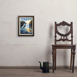 Ithaca, New York - Art Print, 11x14 / Simple / Brown