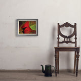 Pastel Painting: Redhead (Cardinal) - Art Print, 11x14 / Simple / Gray