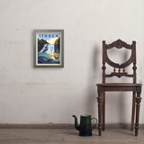 Ithaca, New York - Art Print, 11x14 / Simple / Gray