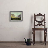 Yosemite National Park: Yosemite Valley (Horizontal) - Art Print, 11x14 / Simple / Gray