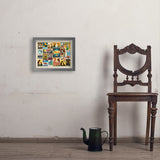 Dog Lover's Collage (Horizontal) - Art Print, 11x14 / Simple / Gray